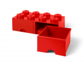Ladrillo de almacenamiento rojo de 8 espigas con cajones LEGO® 2023