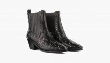 Botines De Piel Con Tachuelas